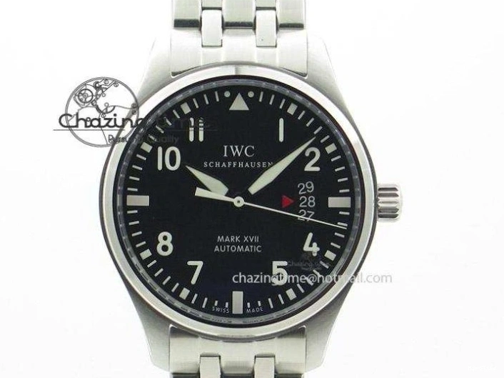 MIROTIME 0428 RelaxedFit Big Pilot Real PR IW500435 “Muhammad Ali” ZF Best Edition On Black Leather Strap A 7295